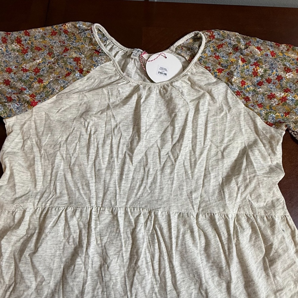 Umgee Sheer Boho Patchwork Flare Sleeve Tiered He… - image 6